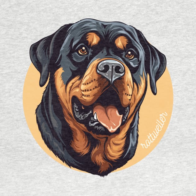 Rotweiler Rottie Dog Breed Cursive Graphic by PoliticalBabes